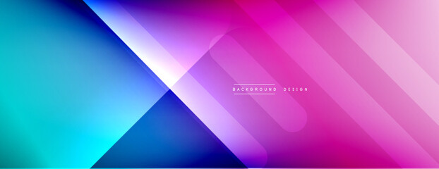 Dynamic lines abstract background. 3D shadow effects and fluid gradients. Modern overlapping forms