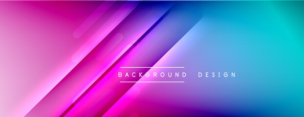 Dynamic lines abstract background. 3D shadow effects and fluid gradients. Modern overlapping forms