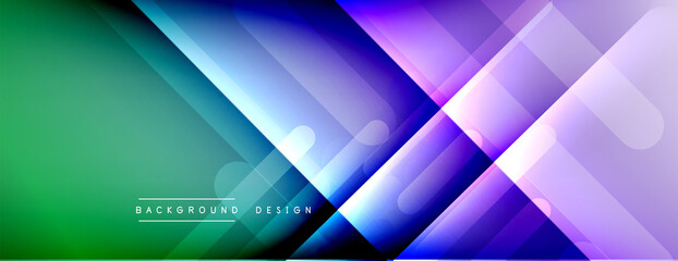 Dynamic lines abstract background. 3D shadow effects and fluid gradients. Modern overlapping forms