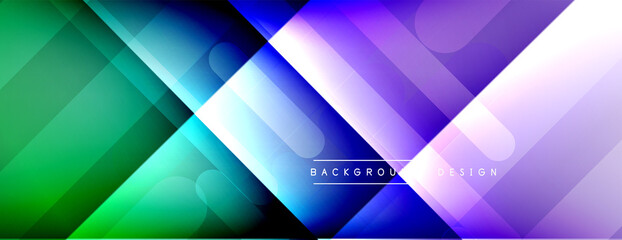 Dynamic lines abstract background. 3D shadow effects and fluid gradients. Modern overlapping forms