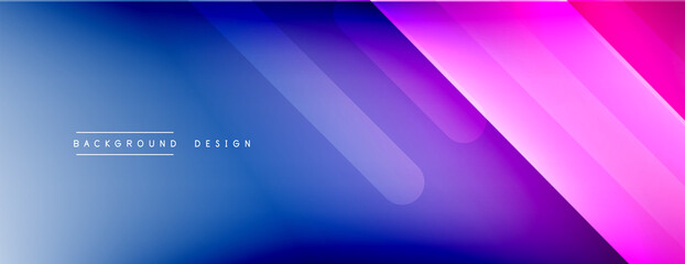 Dynamic lines abstract background. 3D shadow effects and fluid gradients. Modern overlapping forms