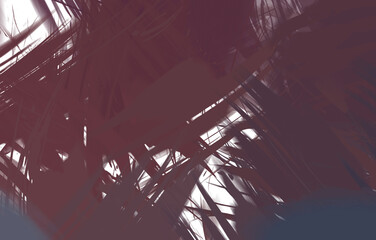 2D illustration of colorful brush strokes. Decorative texture painting. Vibrant paint pattern backdrop. Chaotic brushstrokes painting.