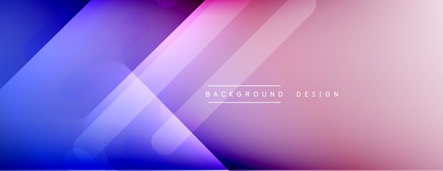 Dynamic lines abstract background. 3D shadow effects and fluid gradients. Modern overlapping forms