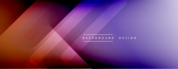 Dynamic lines abstract background. 3D shadow effects and fluid gradients. Modern overlapping forms