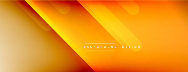 Dynamic lines abstract background. 3D shadow effects and fluid gradients. Modern overlapping forms