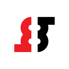 Obraz premium Number 8 logo design vect6or