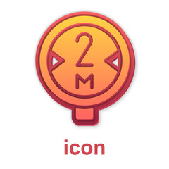 Gold Road traffic sign. Signpost icon isolated on white background. Pointer symbol. Isolated street information sign. Direction sign. Vector