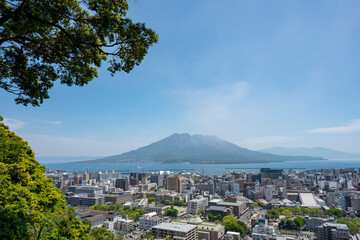 城山公園展望台からの桜島