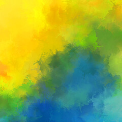 Fototapeta premium Wall art. Unique and creative illustration. Brush stroked painting. Abstract background of colorful brush strokes. Brushed vibrant wallpaper. Painted artistic creation.