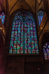 AACHEN, GERMANY, 23 JULY 2020 The beutiful golden interior of the Palatine Chapel