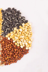 Various spices isolated on white background. stock photo