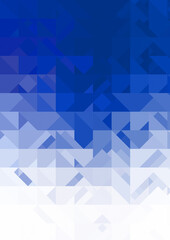 Intersecting shapes design on white background. Abstract minimalistic wallpaper. Colorful geometric template.