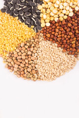 Various spices isolated on white background. stock photo