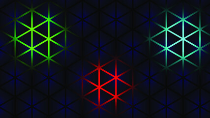 Abstract textured of geometric shapes. Hexagonal Halftone Pattern background. Wallpaper Creative Design Template vector