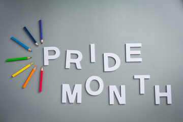 Rainbow awareness for LGBT community pride concept