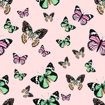 The Colorful Butterly Repeating Pattern.