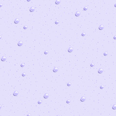 Seamless pattern with beautiful pearls on lavender background. Ocean background.