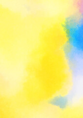 Watercolor painted background. Abstract Illustration wallpaper. Brush stroked painting. 2D Illustration.