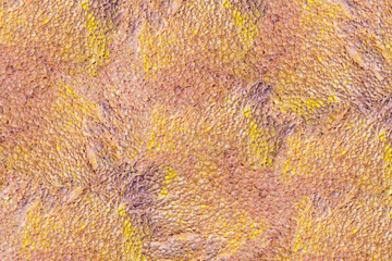 Bright colorful texture sponge or foam yellow, orange, pink, lilac color seamless pattern