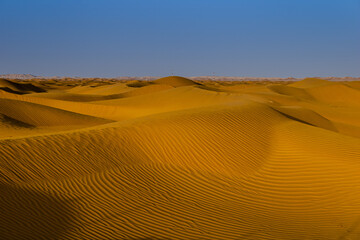 Sand dunes at sunset, Saudi Arabia