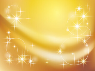 背景_黄_バック_豪華_布_ウェーブ_イエロー_ゴールド_グラデーション_エレガント_ブライダル_ウェディング 素材 sparkle Golden Yellow wave background image