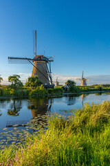 Windmills of Kinderdijk in the Netherlands