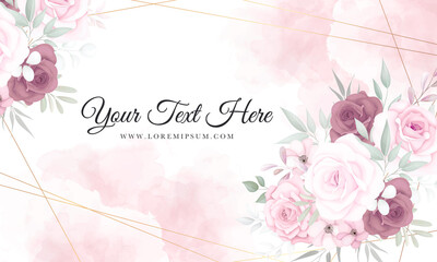 Elegant  floral  background with beautiful flowers ornament