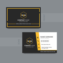 Creative modern business card design. Vector business card template.