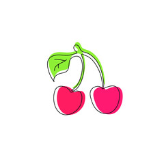 illustration fruit vector summer vitamin