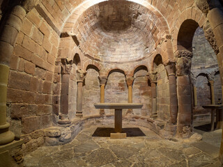 monastery of san juan de la peña located in the province of huesca and where the kingdom of aragon was formed