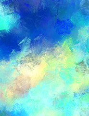 Obraz na płótnie Canvas Abstract background of colorful brush strokes. Brushed vibrant wallpaper. Painted artistic creation. Unique and creative illustration.