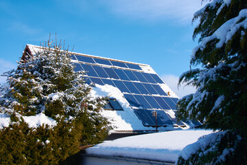 Solaranlage im Winter	