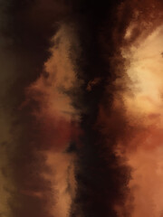 Watercolor painted background. Abstract Illustration wallpaper. Brush stroked painting. 2D Illustration.