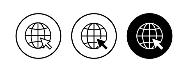 Web icons set. Website vector icon. Internet world vector