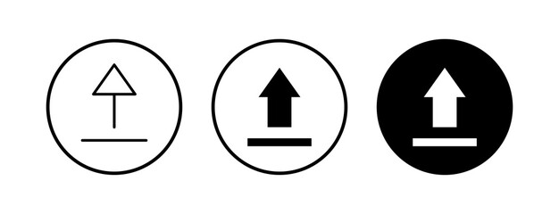Upload icons set. Upload sign icon. Upload button. Load symbol.