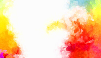 Obraz premium Watercolor painted background. Abstract Illustration wallpaper. Brush stroked painting. 2D Illustration.