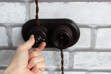 Hand switching a retro switch