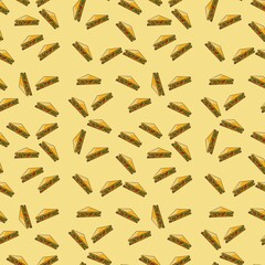 Food Seamless Sandwich Pattern Design or Sandwich Pattern Designs