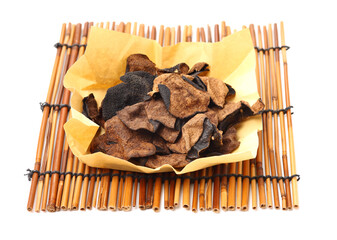 Chen pi on white background