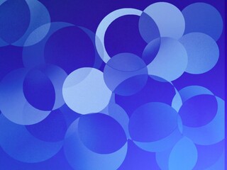 Blue circles abstract gradient shiny decorative background web template banner festive celebration decoration night club interior design creativity concept artwork