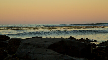 Sunset over the beach