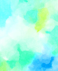 Watercolor painted background. Abstract Illustration wallpaper. Brush stroked painting. 2D Illustration.