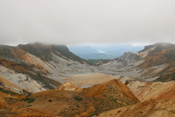 福島県の安達太良山の登山