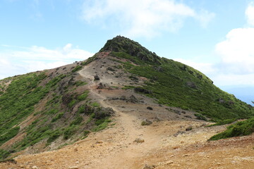 福島県の安達太良山の登山