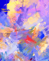 Brushed Painted Abstract Background. Brush stroked painting. Artistic vibrant and colorful wallpaper..