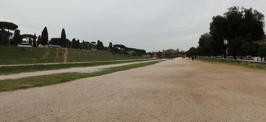 space called CIRCO MASSIMO where in ancient Rome the shows with the Gladiators