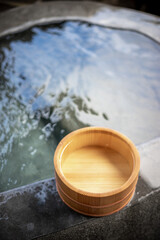 日本の温泉　和風イメージ