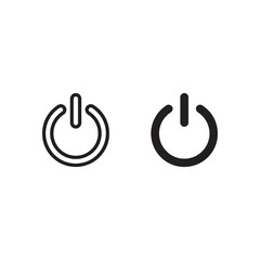 Power icon. Vector Illustrator EPS