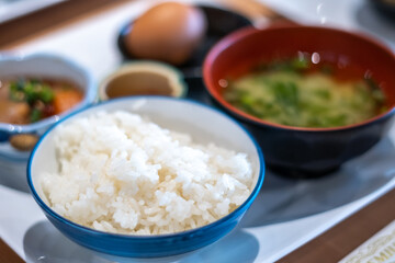 旅館の朝食　ビュッフェ