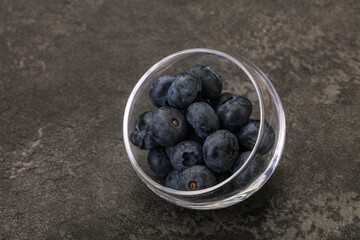 Ripe sweet tasty blueberries heap